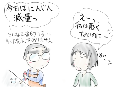 にんじん減量